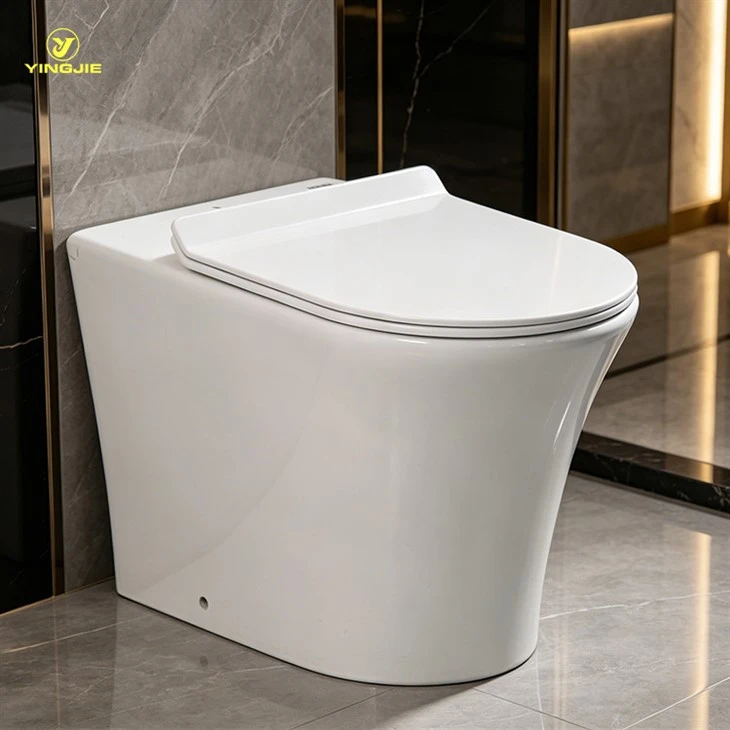 Mewah Kompak Rimless Kembali Ke Dinding WC .